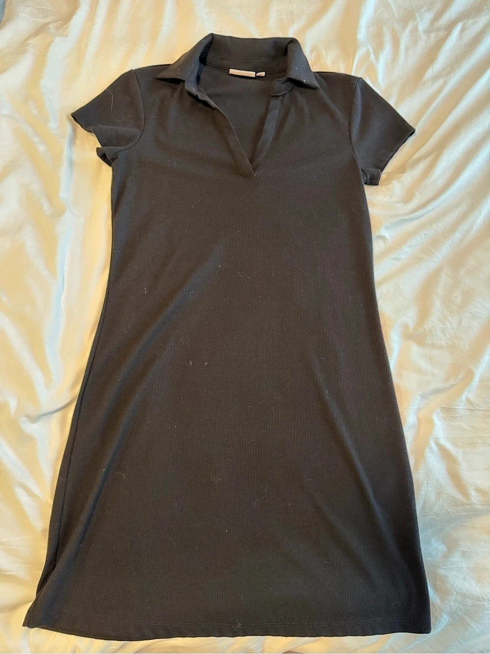 So Ribbed Mini Dress in Black Size Small Like New